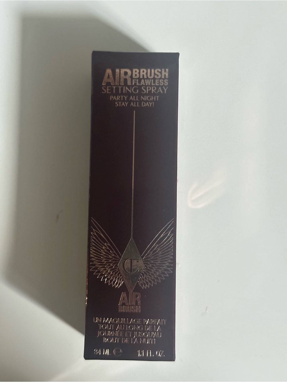 Charlotte Tilbury Airbrush Flawless Setting Spray - Brown and Gold Packaging